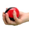 3 Pcs Juggling Balls Red Black PU Leather High End