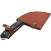 Old Ram Handmade Cleaver Style Hunting Butcher Knife With Leather