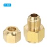 PATIKIL Brass Pipe Fitting, 1/2" G Female x 1/2" Flare