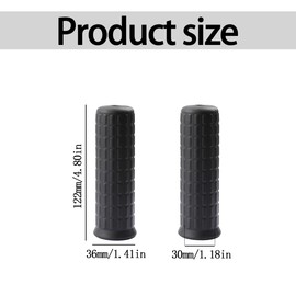 Tabanzhe Wheelbarrow Handle Grips-2 PCS 30mm Inner Diameter Soft Rubber Handles 122 mm Long Non Slip Wheelbarrow Replacement Handle Covers