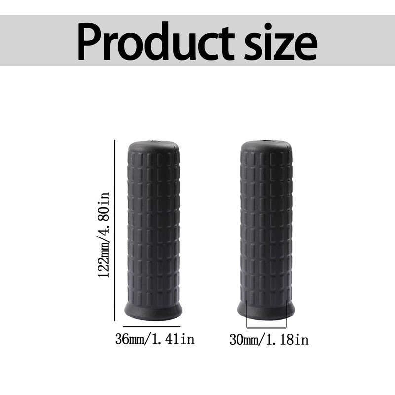 Tabanzhe Wheelbarrow Handle Grips-2 PCS 30mm Inner Diameter Soft Rubber