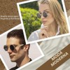 FEISEDY Retro Steampunk Gafas de sol redondas John Lennon Hippie