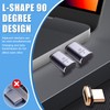 IVIVTOR USB C magnetic Adapter 2 pack,Right Angle USB4 24