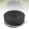 RULLINE 5" Flexible PVC Pipe Cap – w/Stainless Clamp, Black