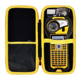 Lebakort Storage Case Compatible with Brady M210 / M210 LAB / BMP21 Plus KIT1 Portable Label Printer (Black + Yellow Case)