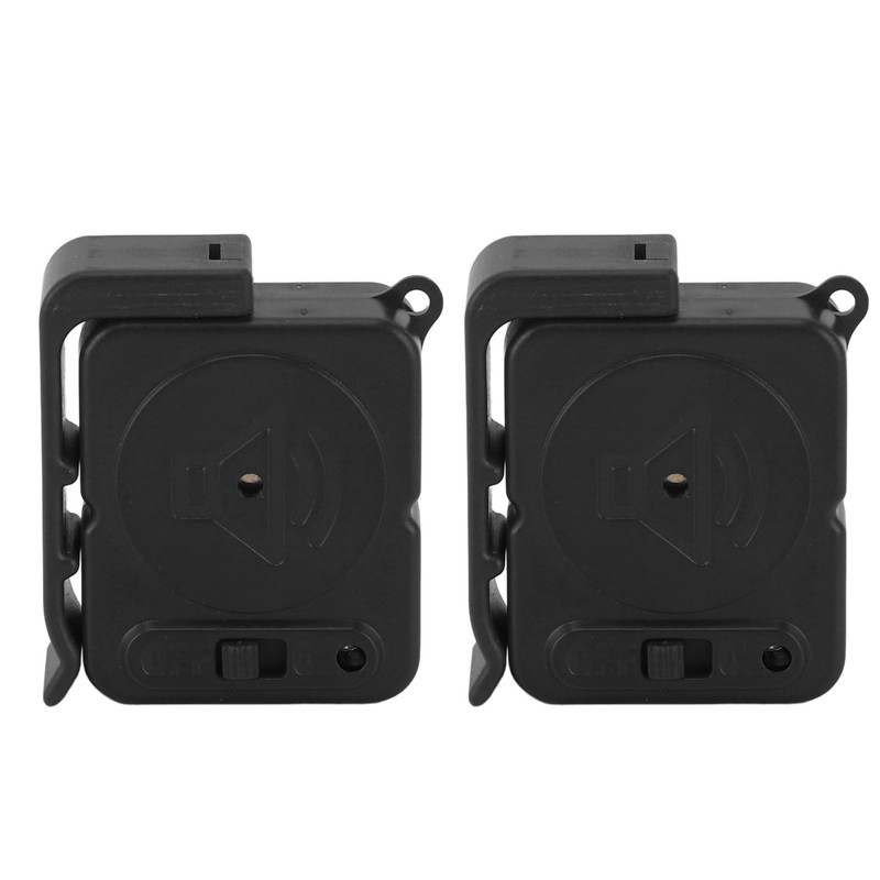 2pcs Door Handle Alarm Anti Theft Vibration Triggered Portable Door