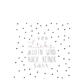 Räder Serviettes "Von Liebe Alone" [German Language] (“Of Love Alone”)
