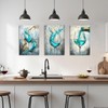 CCWACPP Teal Kitchen Pictures 3 Piece Kitchen Wall Art Wine