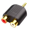 ANDTOBO 3.5 mm TRS to Dual RCA F (2-Pack), 3.5mm