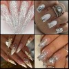 Efecto Glitter 6 Piezas Para Decorar Uñas