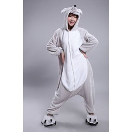 MizHome Lucky Mouse Mascot Collection Unisex Jumpsuit Dress Up Costume M Grey