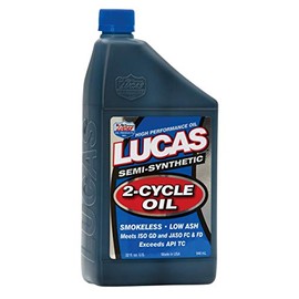 Lucas Oil (10110-6PK Semi-Synthetic 2-Cycle Oil - 1 Quart, (Pack of 6)