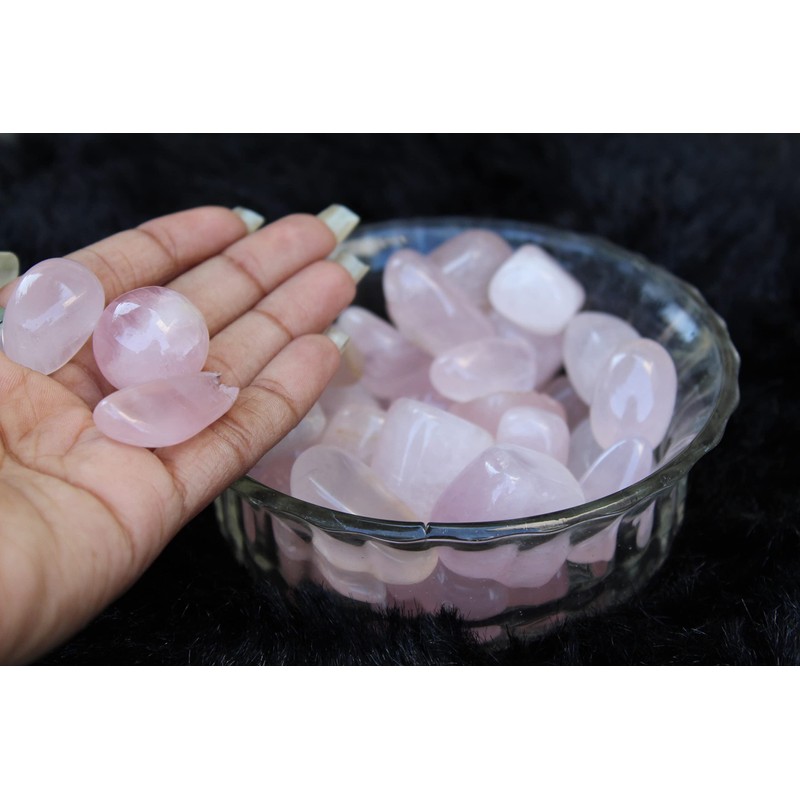 Jet Rose Tumbled Stone 100 Grams Approx. 0.75" to 1"inch