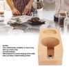 Wooden Coffee Tamper Station Stable Prevent Slip Coffee Tamper Holder