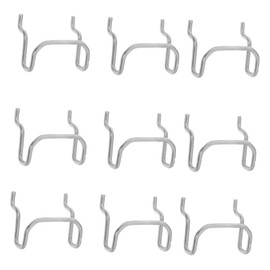 Operitacx 10pcs Heavy Duty Stainless Steel Pegboard Hooks Tool Hooks for Ceiling Wall Mounted for Storage Basket Bin Robust Construction