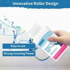 White Paint For Wall,Small Roller Brush Wall Repair Tool,Eco-friendly Latex Paint with Small Roller Brush,Water-Based,Low VOC, Non-Toxic,The best choice for removing wall stains(white)