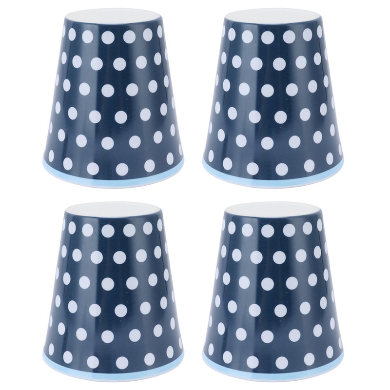 4Pcs/Set Cute Melamine Mug Imitation Porcelain Beverage Cup for Home