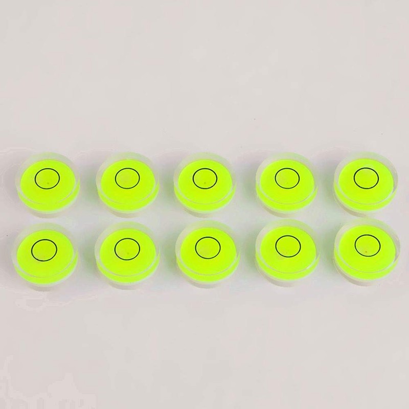 10pcs Bubble Spirit Level Degree Mark, 10x6mm Mini Circular Bullseye