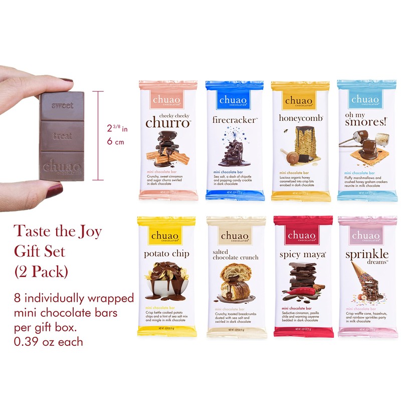 Chuao Chocolatier Taste the Joy Mini Gourmet Chocolate Bar Gift