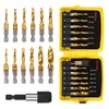 OCR 13PCS Titanium Drill Tap Set, HSS SAE & Metric