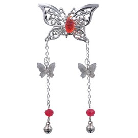 Tian Guan Ci Fu Hua Cheng Xie Lian Horquilla para el pelo de mariposa Diario al aire libre Decoración del pelo Cosplay Prop Mujer Niña Regalo