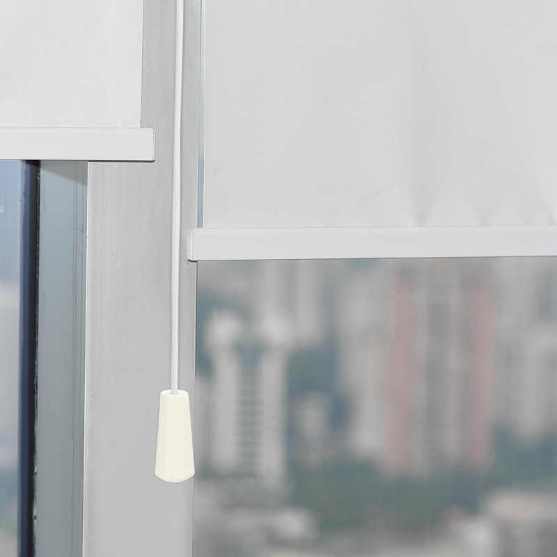 sourcing map 2Pcs Cord Knobs, 35mm Window Blind Tassels Wooden