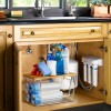 2 Pack Bamboo Lid Large Capacity Clear Storage Bins Pantry