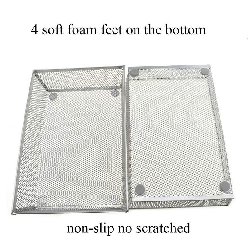 HAHIYO Stackable Mesh Tray Cup 9 x 6 x 2