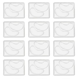 Reusable DIY Eyecare Forms Set 12 Pack Transparent Eye Patch Maker Tray Safe Skin Friendly Customizable Face Mask Tools