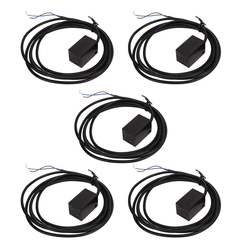 5Pcs Inductive Proximity Switch 5mm Distance IP68 Normally Open 2