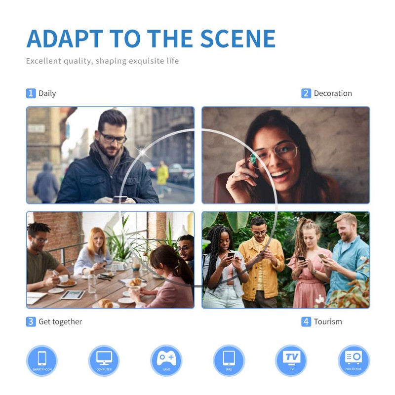 K KENZHOU Blue Light Blocking Computer Glasses 1 Pack Decrease