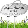 Updated Metal Plant Labels for Garden, 25 Pack Stainless Steel