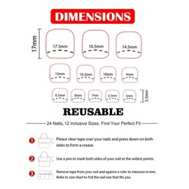 Blue Press on Toenails Short Square Glue on Toenails with Designs Royal Blue Fake Toenails Reusable Glossy Summer False Toenails Artificial Beach Stick on Toenails for Women Girls Manicure 24 Pcs