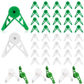 ZORVUJI 40 Stück 360° Verstellbare Pflanzenbieger Clips - Perfekt für LST (Low Stress Training), Pflanzen-Training und Gartenpflege(20 Weiß, 20 Grün)