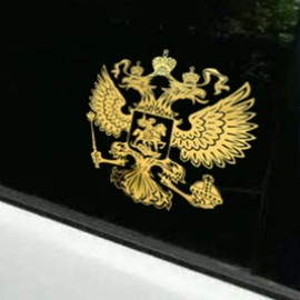 Federal Eagle Emblem Car Sticker Decal Tuning Silver Large GD12802 100ea