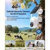 FOSSENXE 4G LTE Cellular Security Camera, Solar Security Camera, 2K