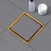 SaniteModar Shower Drain, 6 inch Shower Floor Square Drain with