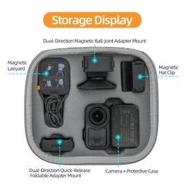 Taoricup Compatible with DJI Osmo Nano Protective Case Storage Case Storage Bag Compatible with DJI Osmo Nano Accessories Protective Cover Set Bag (Black)