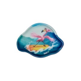 ergobag Klettie Motif World Theme World Velcro Surfaces Collecting Fun Customisation, Flamingo - Blue