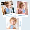 Orghcyi Silicone Baby Sippy Cups, Shatterproof Silicone Straw Cup, Sippy