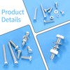 Pack of 505 M5 Screws Set, Hexagonal Screws and Nuts