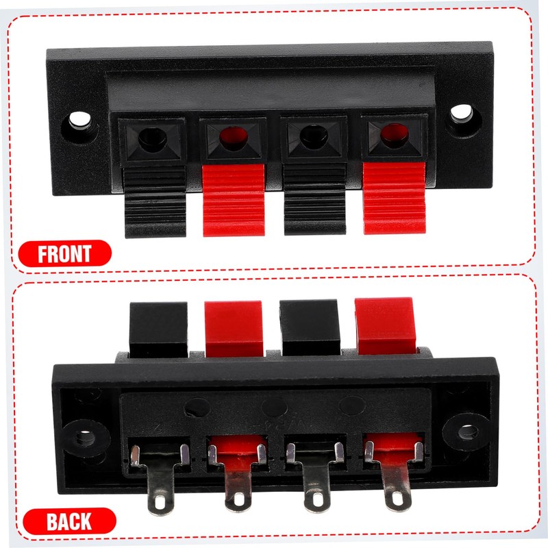 SHOWERORO 10pcs Speaker Box Connectors Loudspeaker Terminal Binding Post for