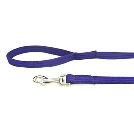 Short Dog Lead Walking Leash Training Close Control 45" 76" Long In 25mm Soft Air Webbing (Purple, 45" (1.1 Metres))