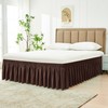Biscaynebay Wrap Around Bed Skirts for Queen Beds 15" Drop,