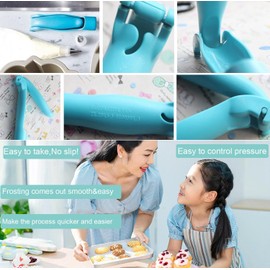 Juego de bolígrafos para decoración de pastelería, bolsa de glaseado, punta de boquilla, fondant, pastel, azúcar