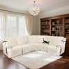 HDCAXKJ 100% Waterproof Velvet Recliner Sectional Couch Covers L Shaped