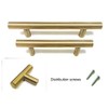 ANSIEDIO 6 Pack Kitchen Cupboard Handles Gold Cabinet Handles 96mm