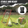 Heavy Duty Baseball Rebounder Net 4x4.5 FT Pitchback with 3
