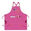 ursapela Canvas Work Apron for Men Women with 3 Pockets