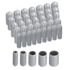 sourcing map 100pcs Round Rubber End Caps Protective Caps 1/8"